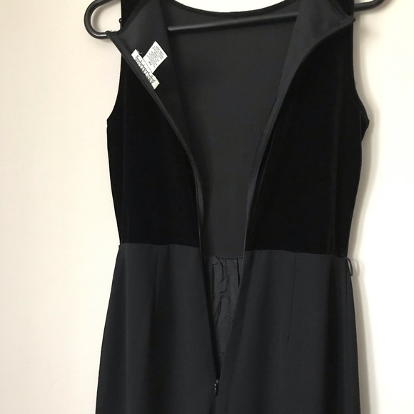 Ann Taylor Velvet Sleeveless Wide Leg Jumpsuit - Picture 3 of 5